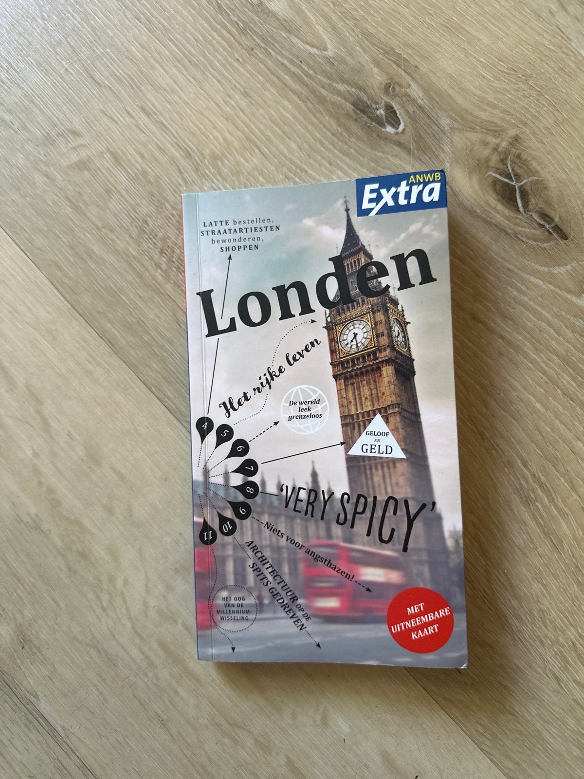 ANWB Extra Reisgids Londen met uitneembare kaart, Europa, Ophalen of Verzenden, Zo goed als nieuw, Reisgids of -boek