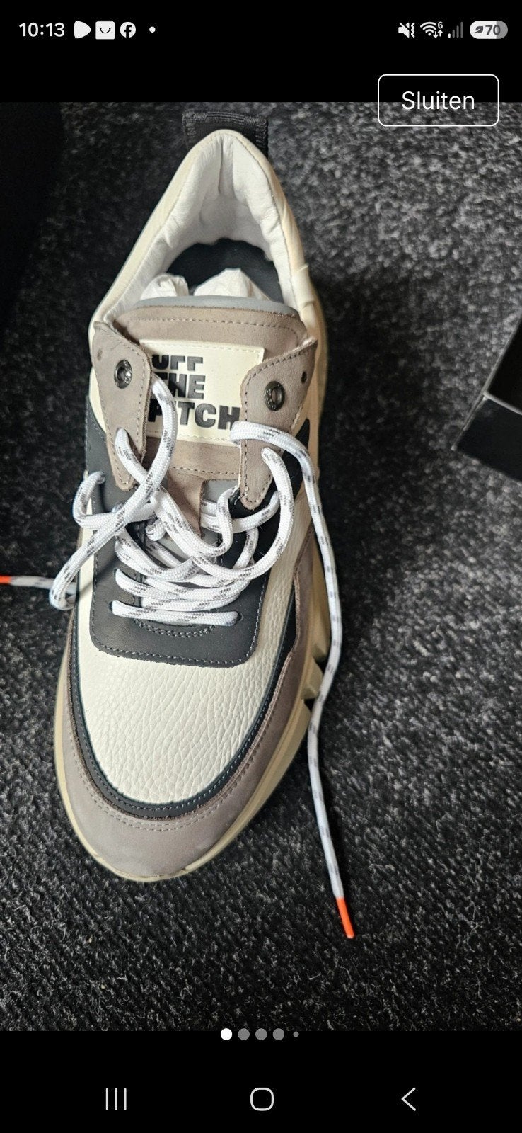 Off The Pitch Crunch Runner Sneakers Off White/Ivory 4, Wit, Nieuw, Ophalen of Verzenden, Sneakers of Gympen