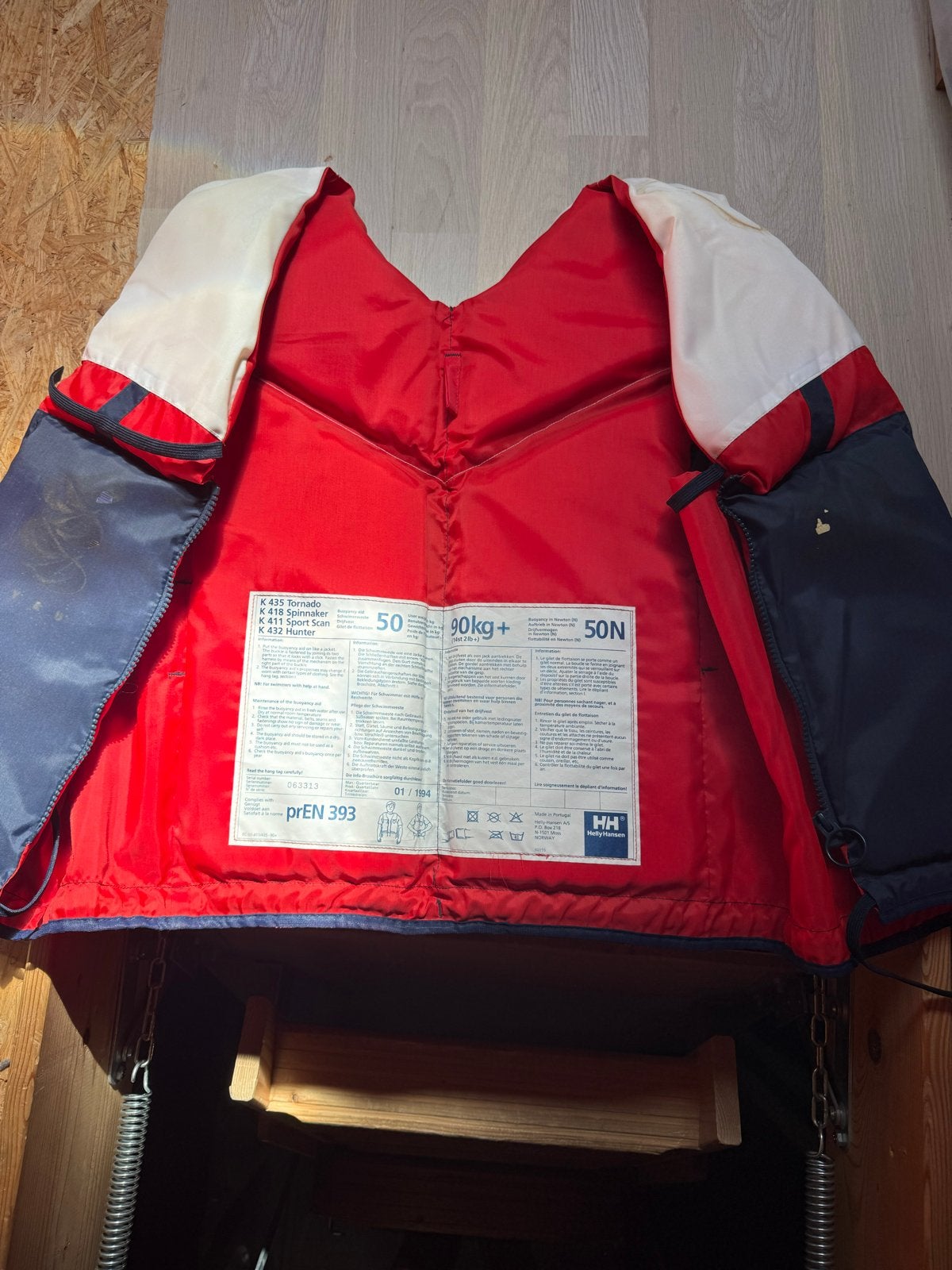 Helly Hansen reddingsvest 50N, 90kg+, Ophalen, Gebruikt, Overige typen