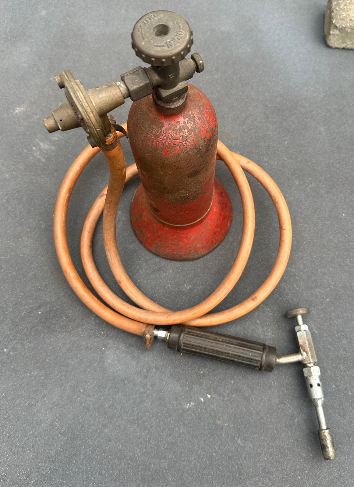 Gasflesje met brander, Ophalen of Verzenden, Gebruikt