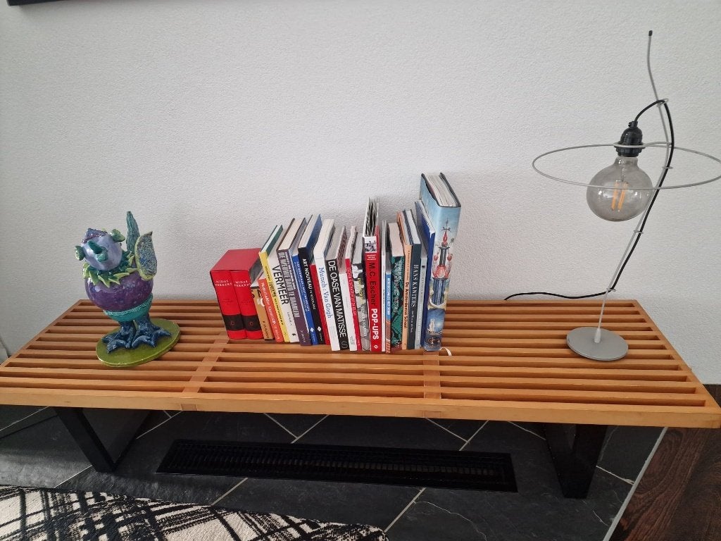 Latten side table, Ophalen, Design, Zo goed als nieuw, 150 tot 200 cm