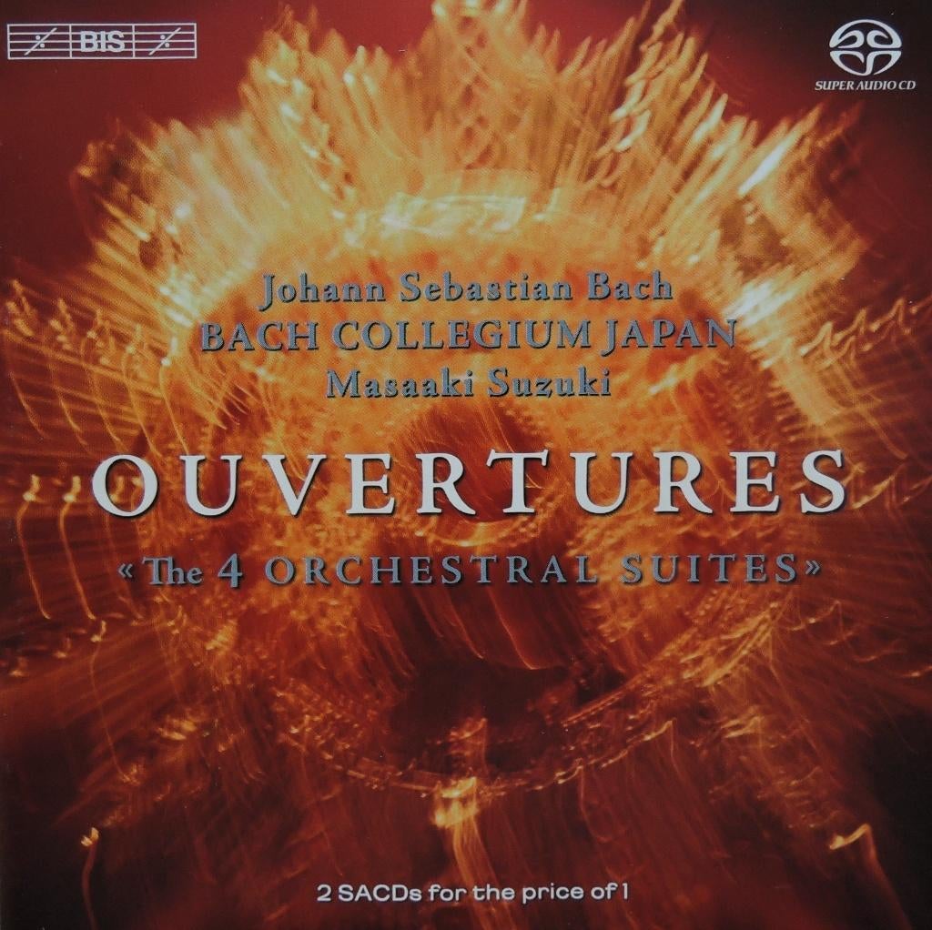 Dubbel SACD - Ouvertures / Bach - Bach Collegium / Suzuki, Cd's en Dvd's, Cd's | Klassiek, Ophalen of Verzenden, Barok, Zo goed als nieuw