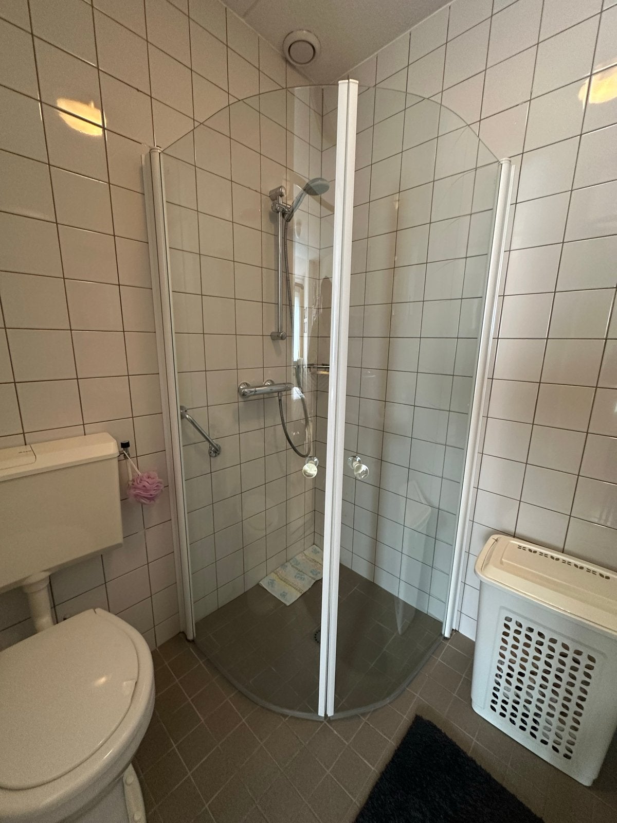 Nette douchecabine met glazen deuren (189x90cm), Ophalen, Gebruikt, Glas, Douche