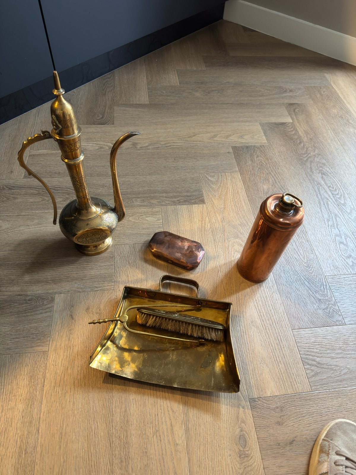 Antieke koperen en messing spullen, Ophalen of Verzenden, Koper