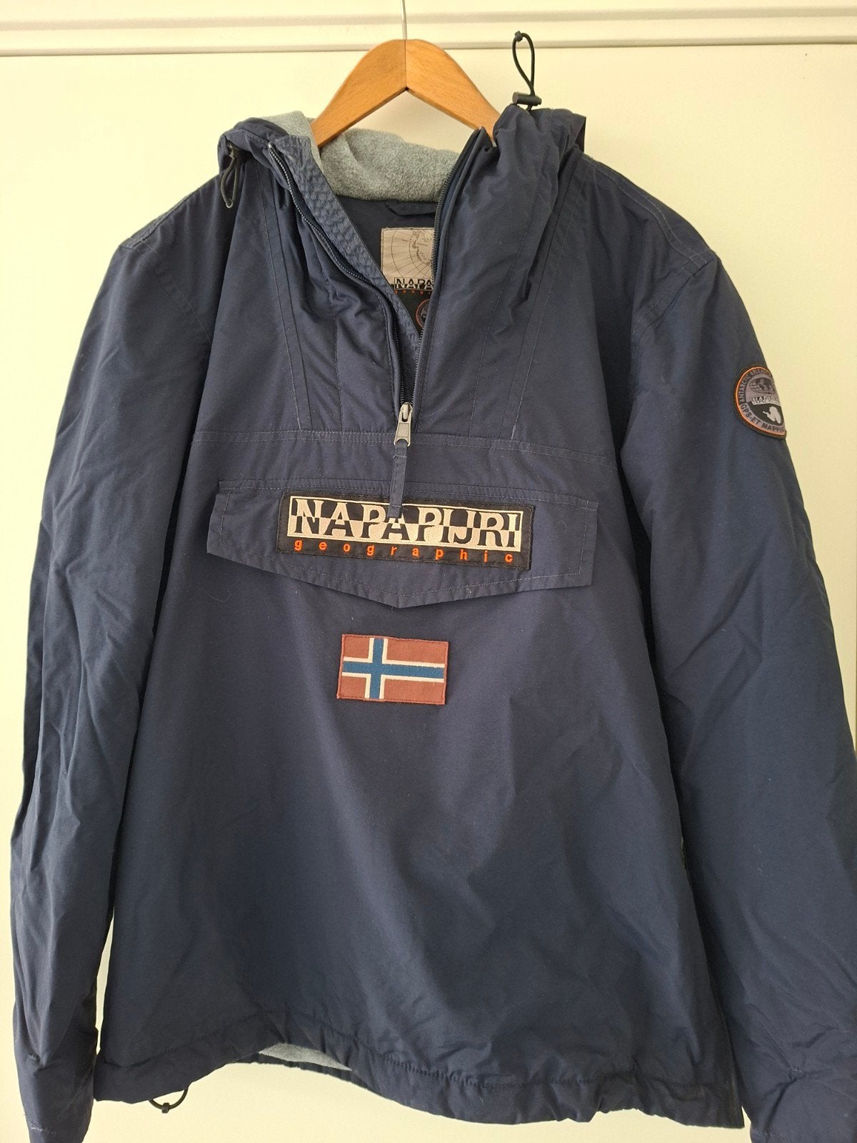 Napapijri Winterjas maat M, Ophalen of Verzenden, Gedragen, Blauw