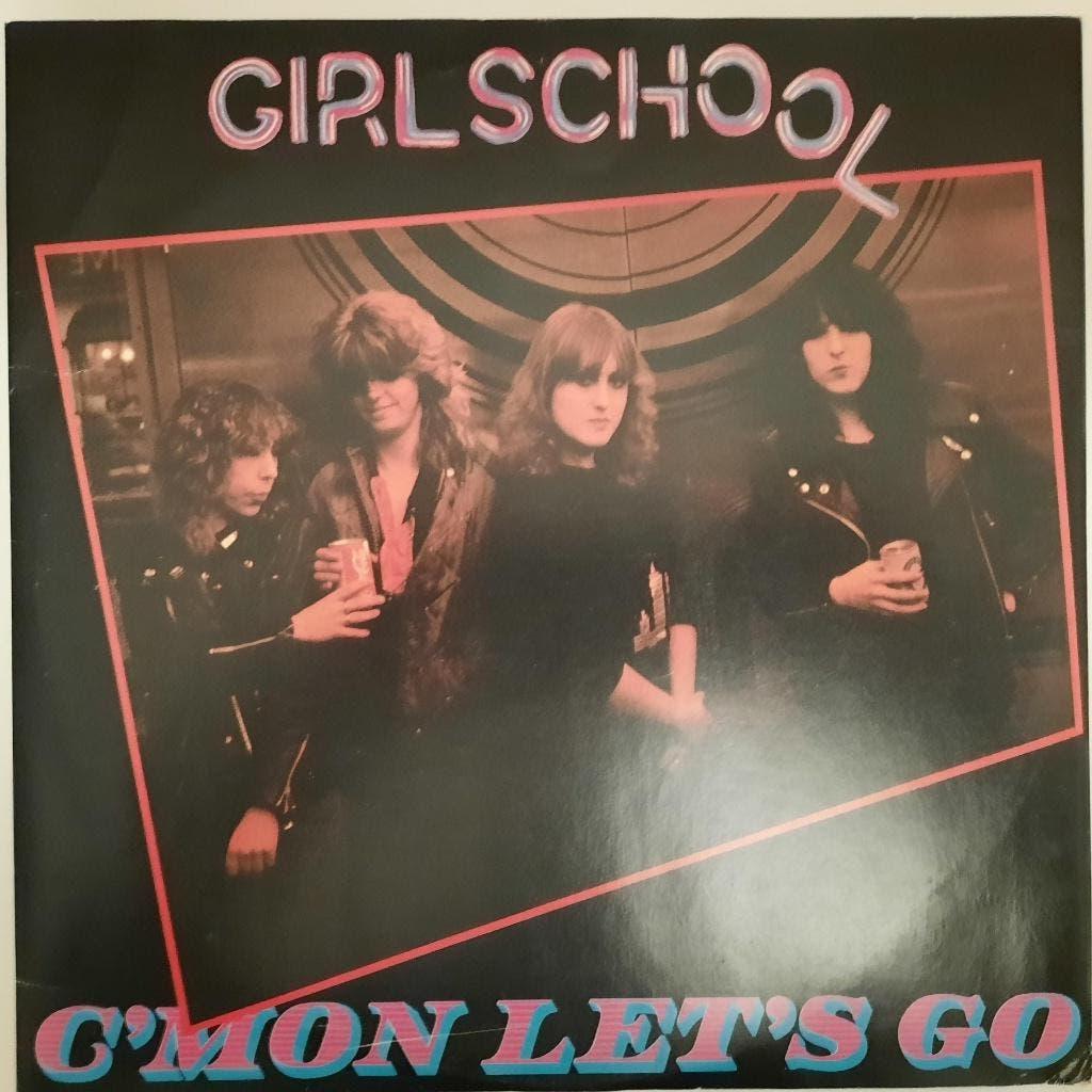 EP "C'Mon Lets Go" - Girlschool, Complilatie, Ophalen of Verzenden, Zo goed als nieuw, 10 inch