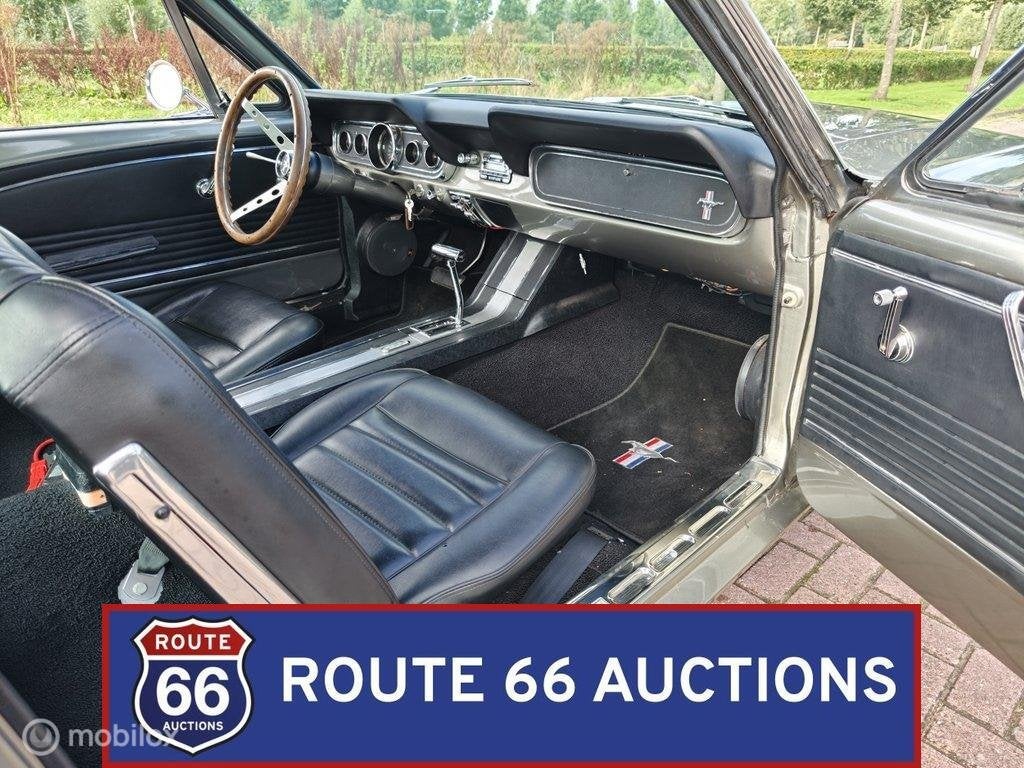 Ford Mustang Fastback C-Code | 1966 | Route 66 Auctions, Auto's, Overige carrosserieën, Zwart, Bedrijf, Handgeschakeld