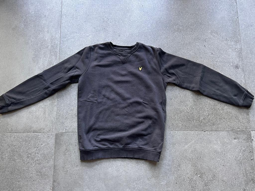 Lyle & Scott Junior, grijze trui, maat 164/170, z.g.a.n., Lyle & Scott Junior, Ophalen of Verzenden, Zo goed als nieuw, Shirt of Longsleeve