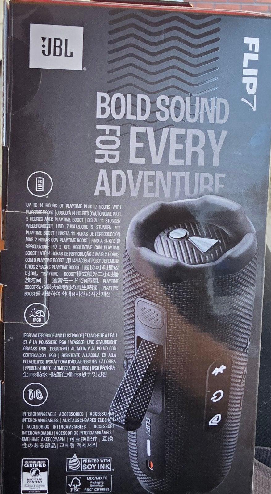 Foto 3 van JBL Flip 7 Bluetooth Speaker - Zwart