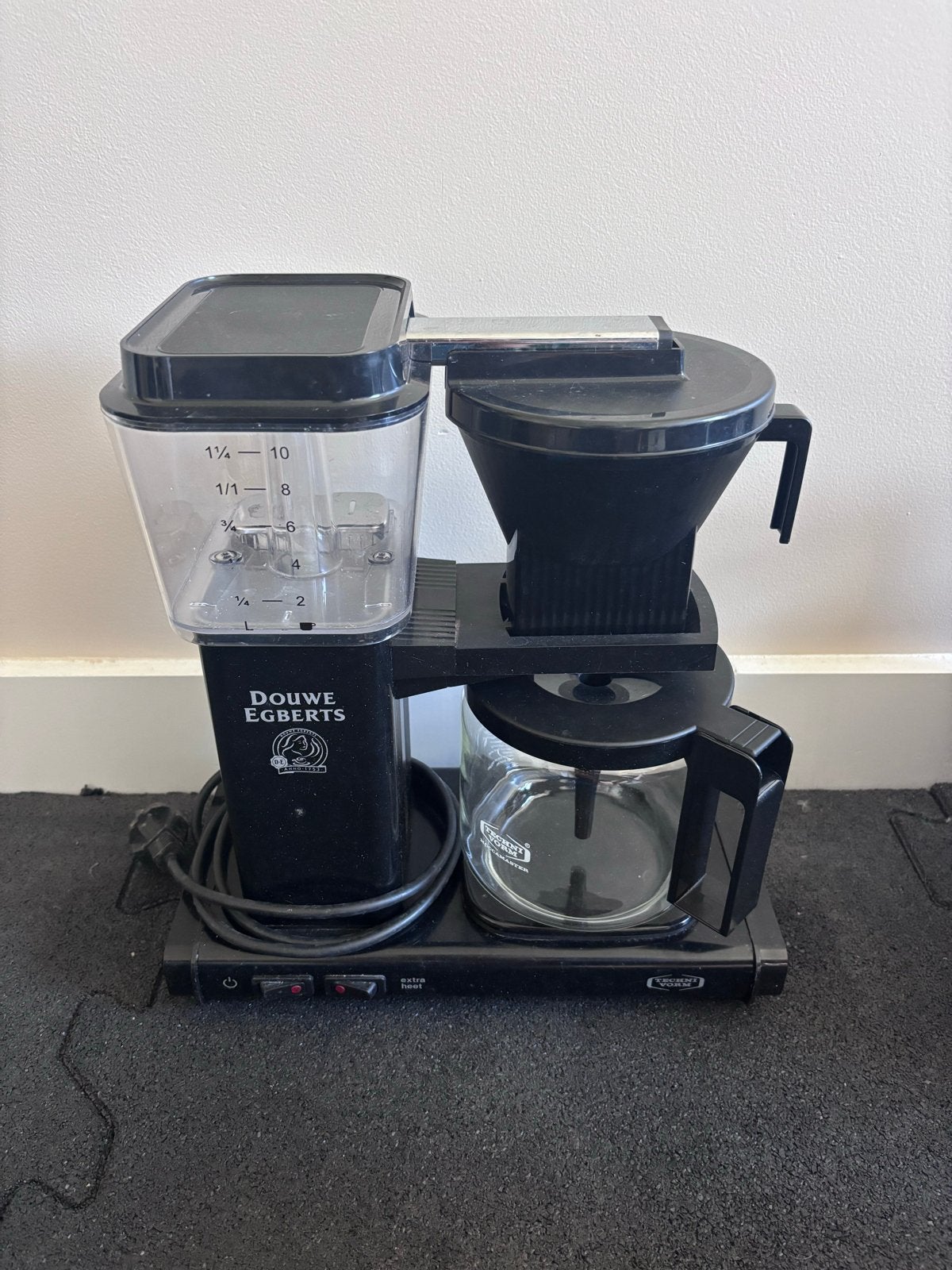 Douwe Egberts Moccamaster koffiezetapparaat, Ophalen, Afneembaar waterreservoir, 10 kopjes of meer, Koffiemachine