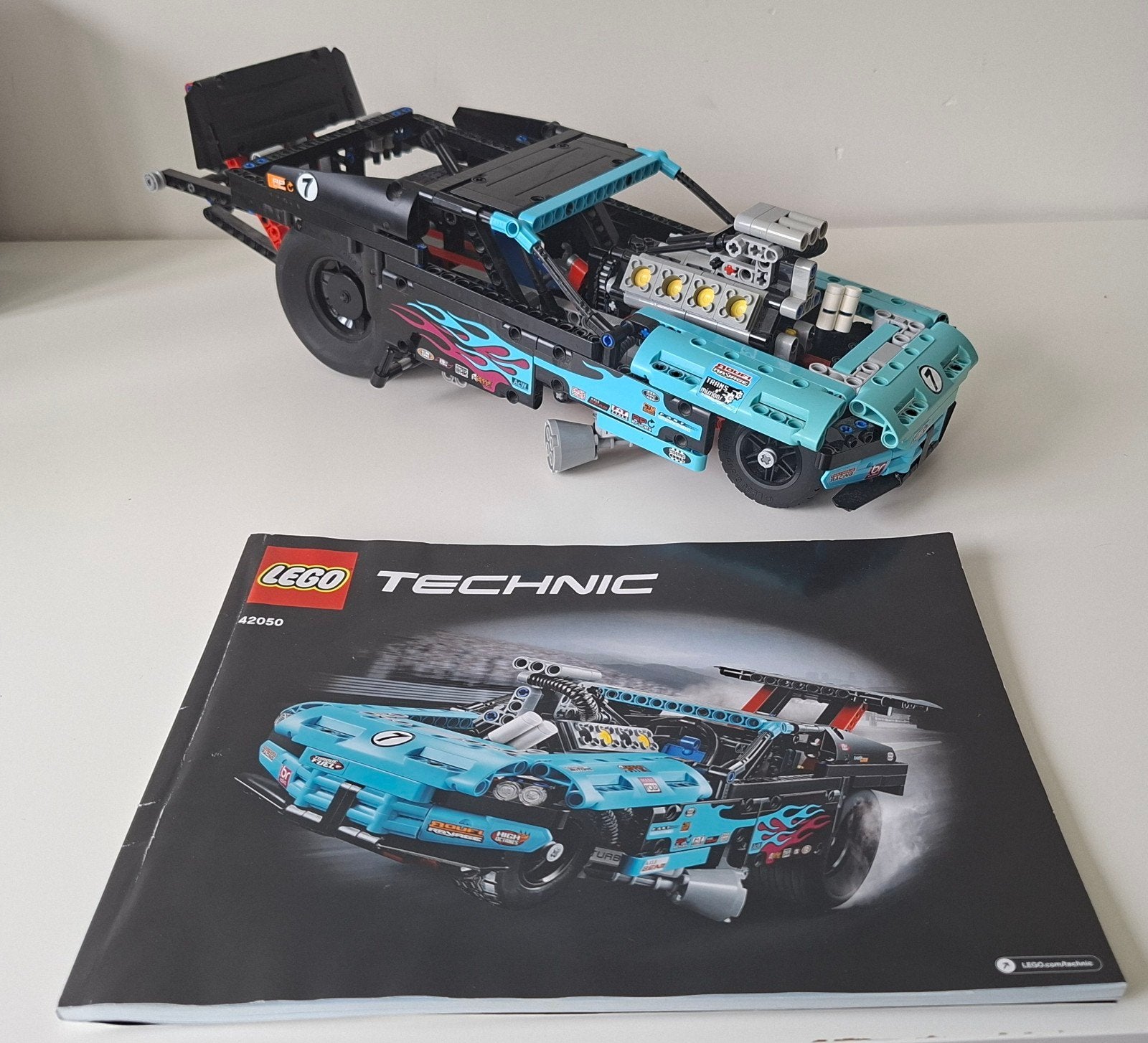 Lego Technic Dragracer - 42050, Ophalen, Gebruikt