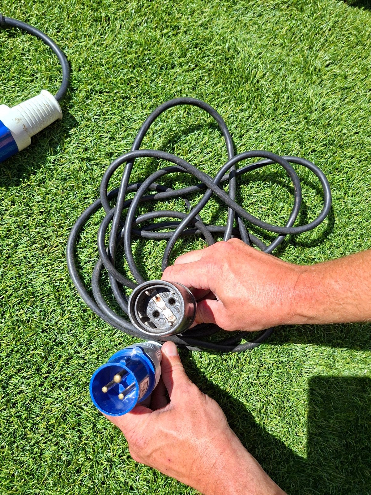 Gimeg CEE verlengkabel 230V voor caravan/camper 5 meter, Ophalen, Gebruikt