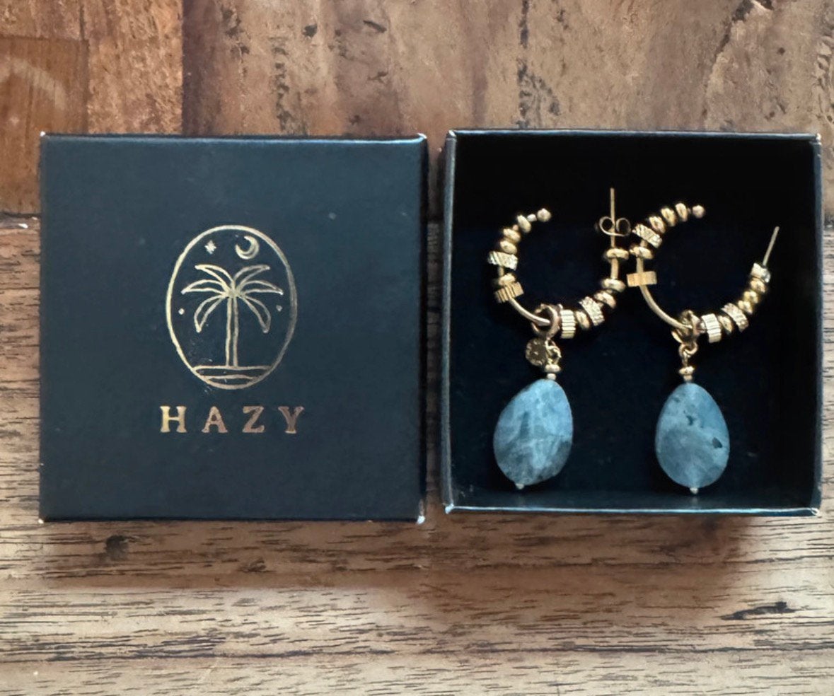 Mooie oorbellen van Hazy, nieuw, Sieraden, Tassen en Uiterlijk, Oorbellen, Ophalen of Verzenden, Zo goed als nieuw, Grijs, Overige materialen