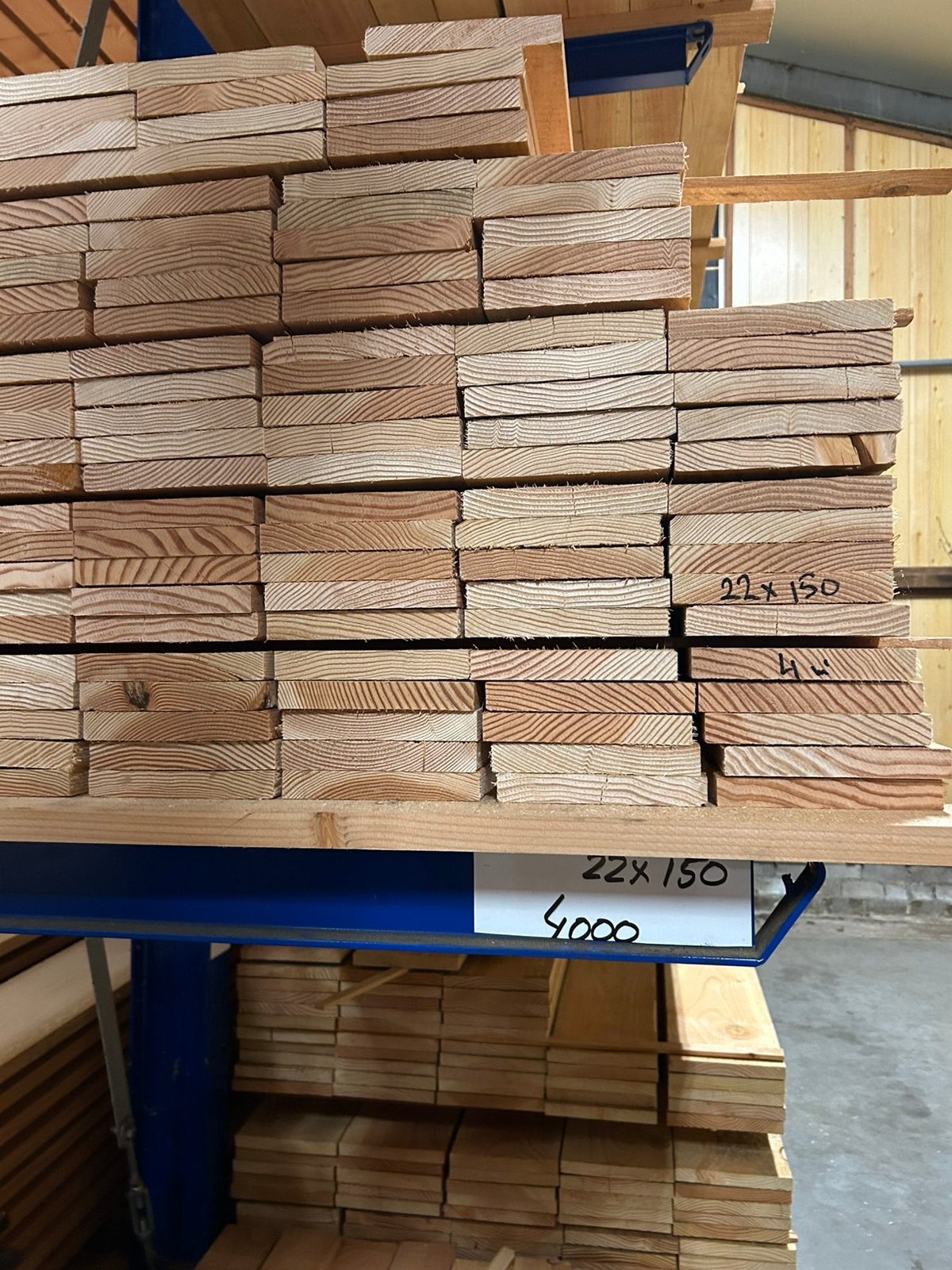 Douglas planken fijnbezaagd 22x150mm, Tuin en Terras, Palen, Balken en Planken, Nieuw, Planken, 250 cm of meer, Ophalen