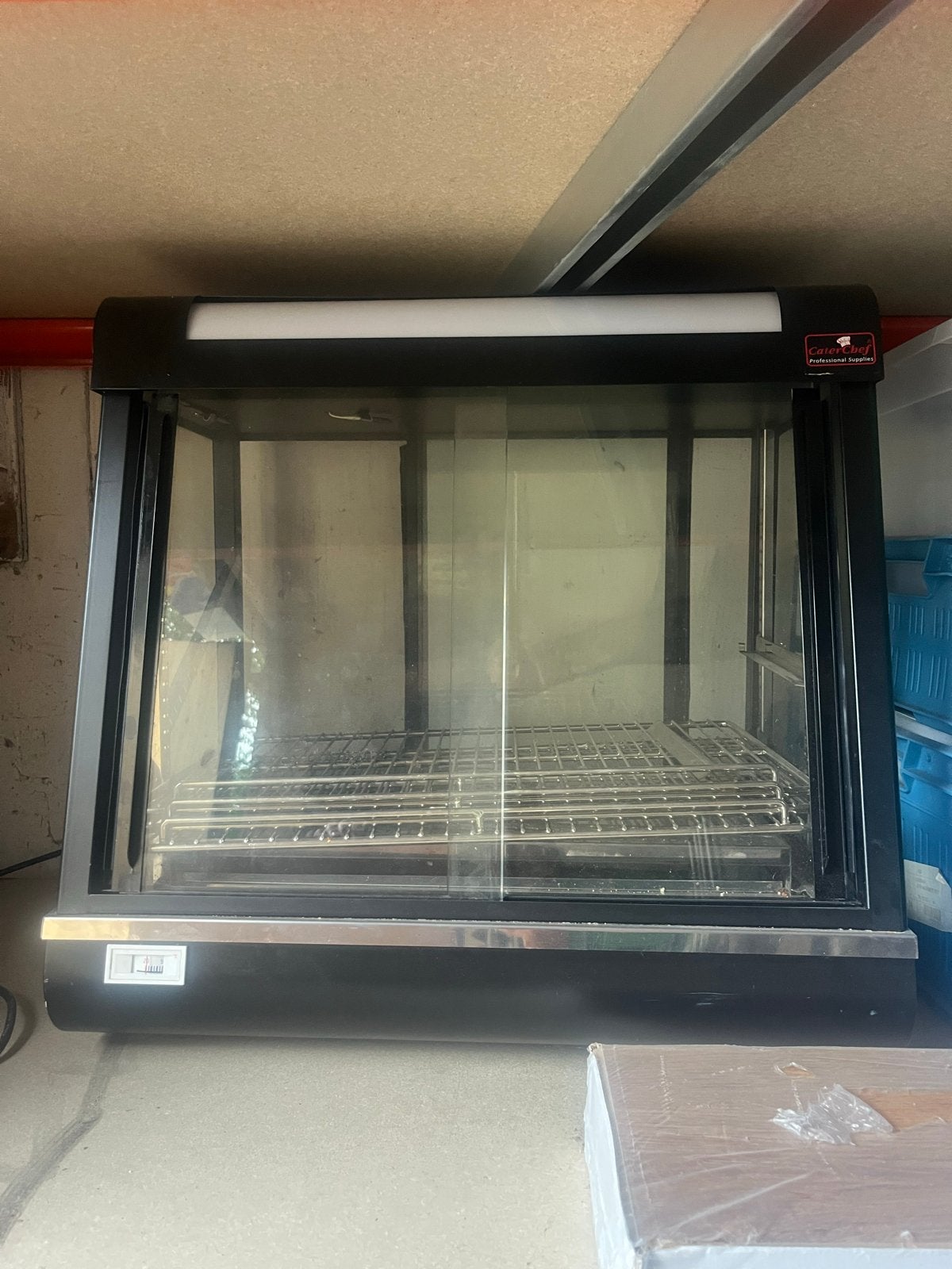 Warmhoudvitrine caterchef Horeca, Ophalen, Zo goed als nieuw, Zwart, Overige merken