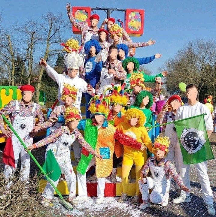 Loopgroep Thema Verf/schilder, Ophalen, Zo goed als nieuw, Carnaval, Kleding