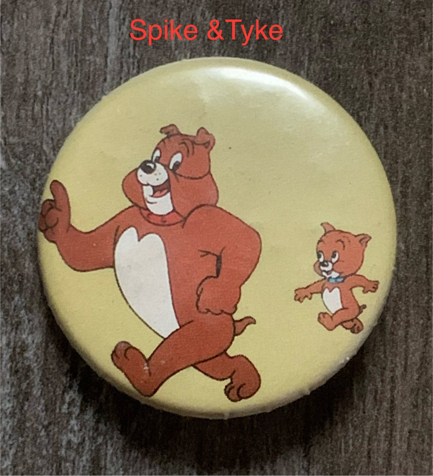 Spike & Tyke Button, Ophalen of Verzenden