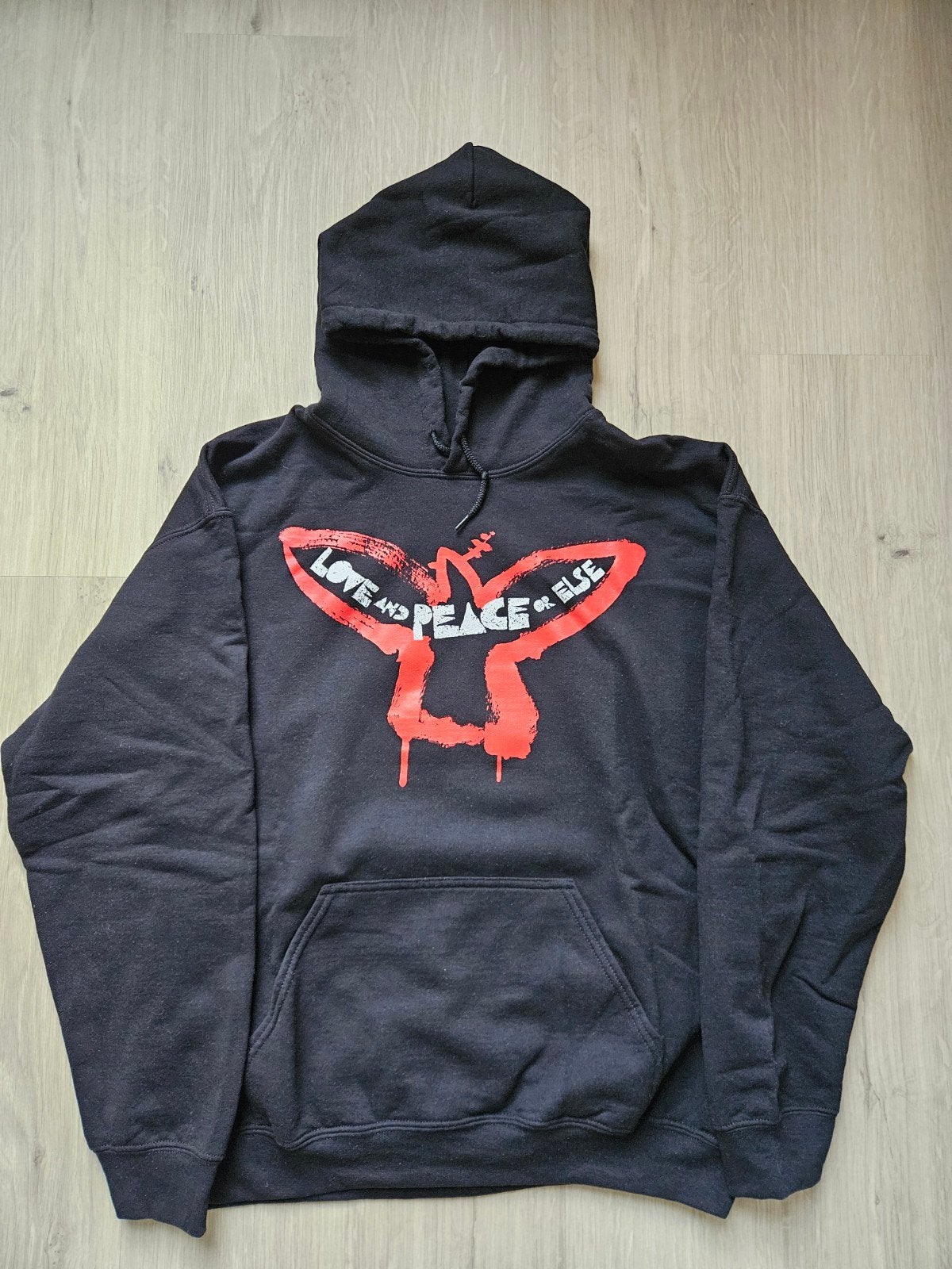 U2 Love and Peace or Else - hoodie - maat L -  ZGAN, Verzamelen, Ophalen of Verzenden, Zo goed als nieuw, Kleding