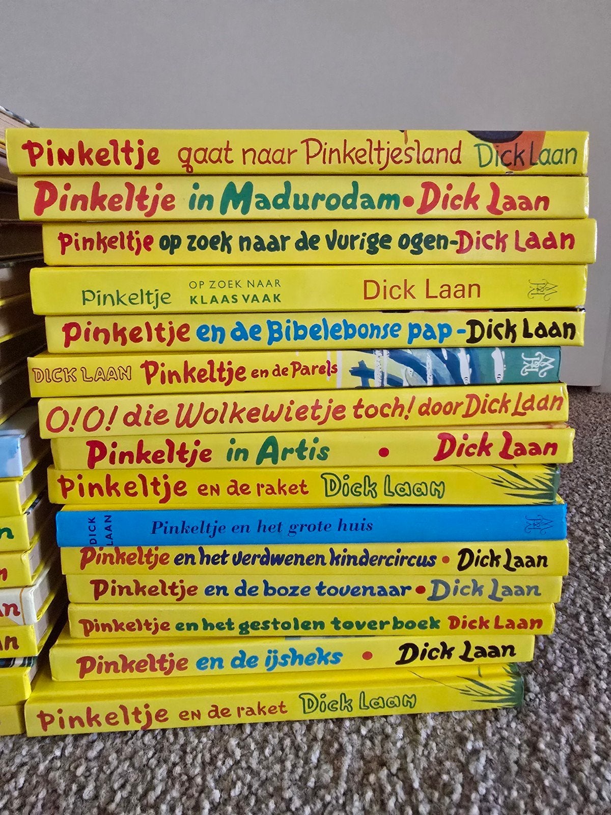 Grote collectie Pinkeltje boeken van Dick Laan, Ophalen, Gelezen, Dick Laan, Fictie algemeen