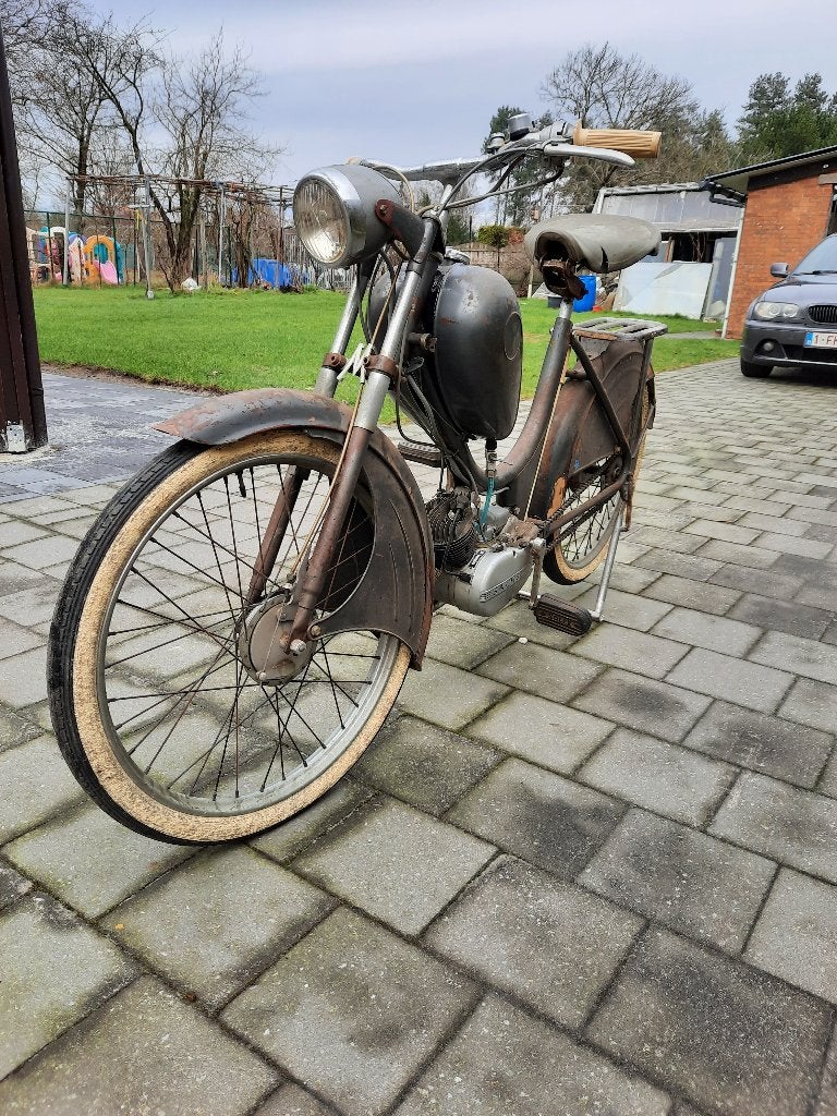Magneet S50 (Sachs 50cc) 1954 | Met Papieren & Patina, Fietsen en Brommers, Brommers | Oldtimers, Maximaal 45 km/u, 2 versnellingen