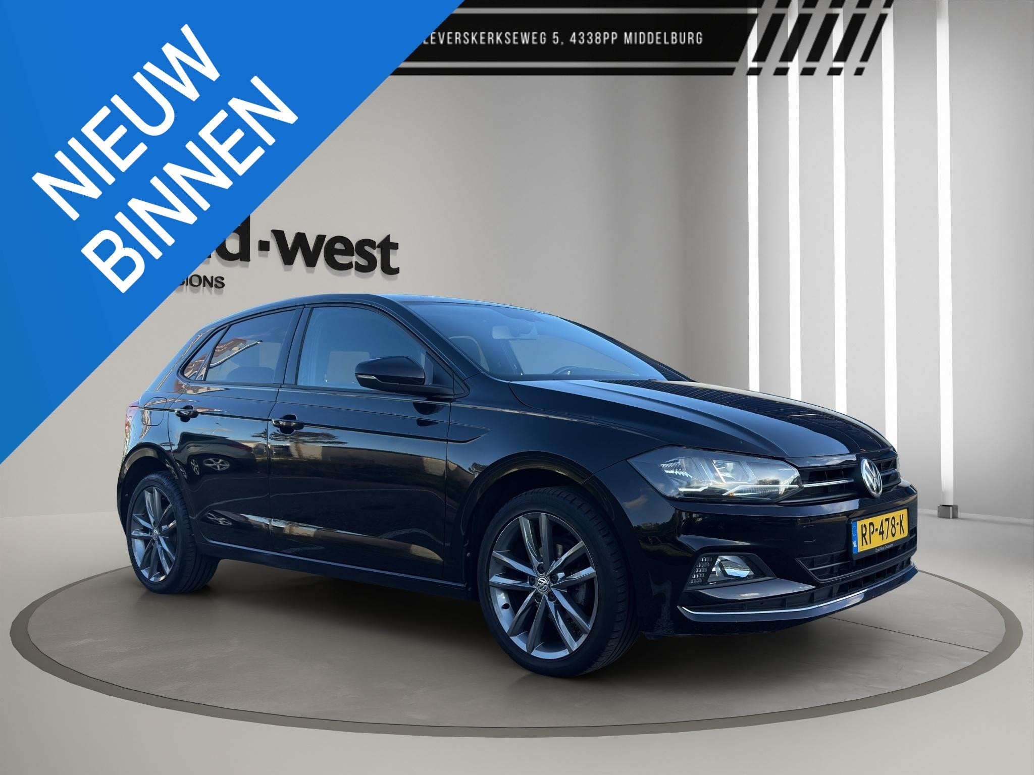 Volkswagen Polo 1.0 TSI Highline Apple CarPlay Camera Clima, Auto's, Voorwielaandrijving, Stof, Start-stop-systeem, Zwart