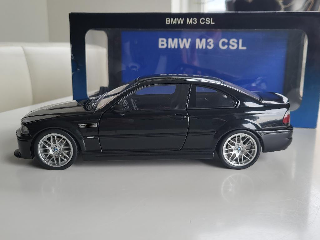1:18 AutoArt BMW (E46) M3 CSL Zwart, NVT, Auto, Autoart, NVT