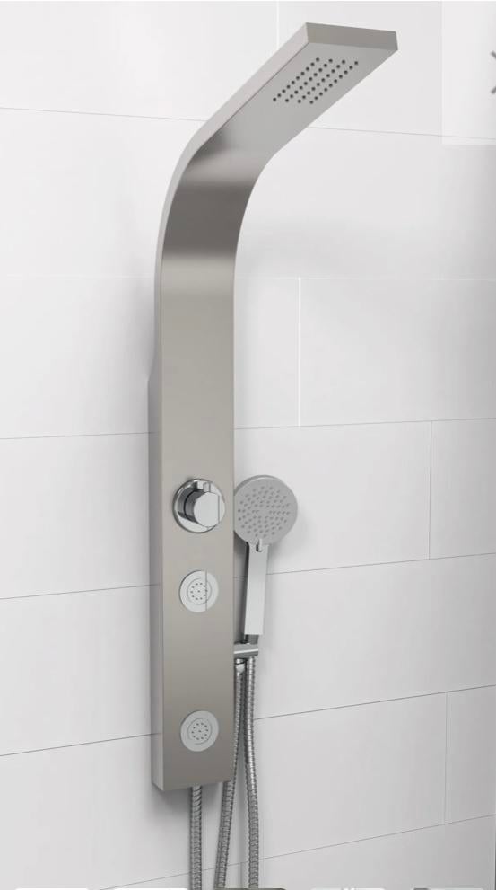 Nieuwe douche unit regendouche hand- en bodydouche RVS kolom, Ophalen of Verzenden, Nieuw, Rvs, Douche