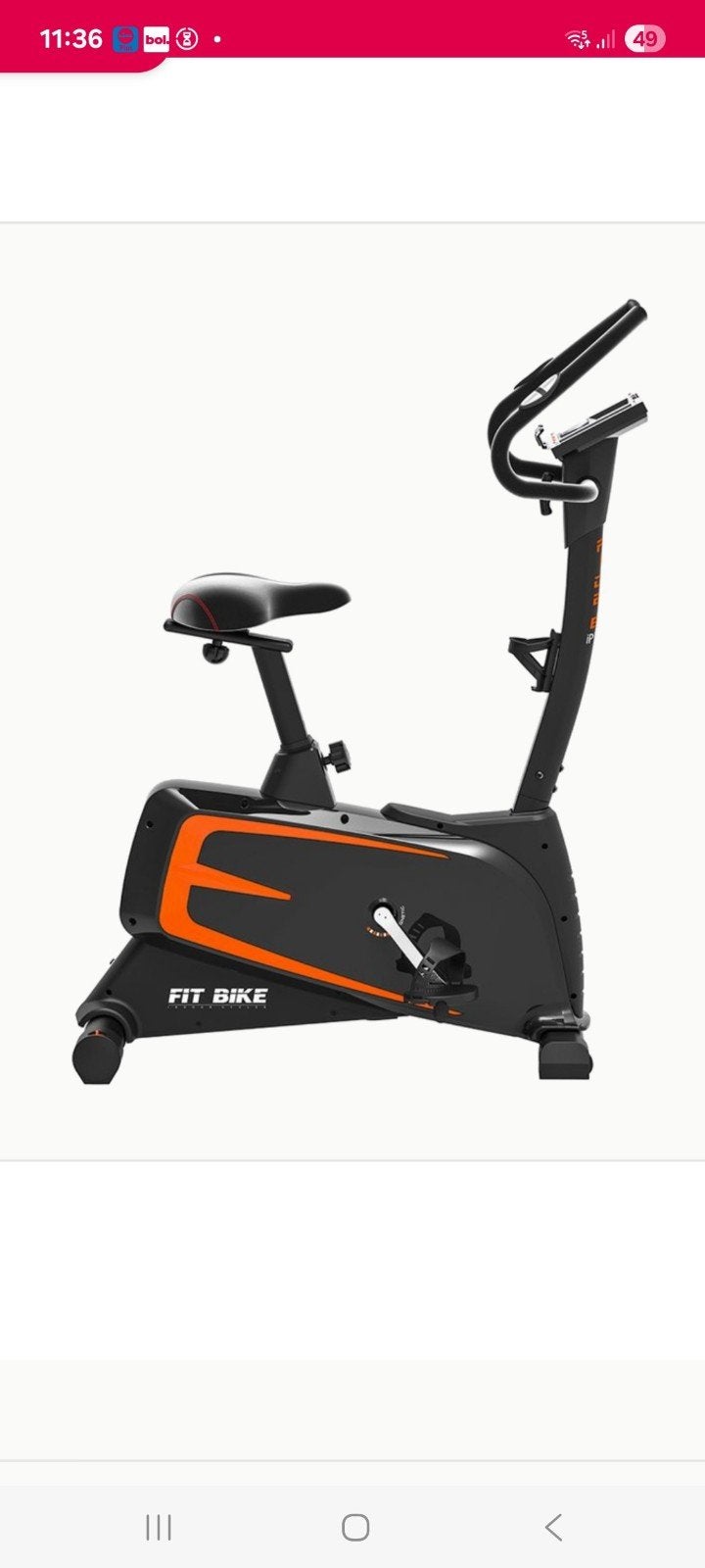 Focus Fitness Ride 6 iPlus Hometrainer, Ophalen, Gebruikt, Metaal, Benen