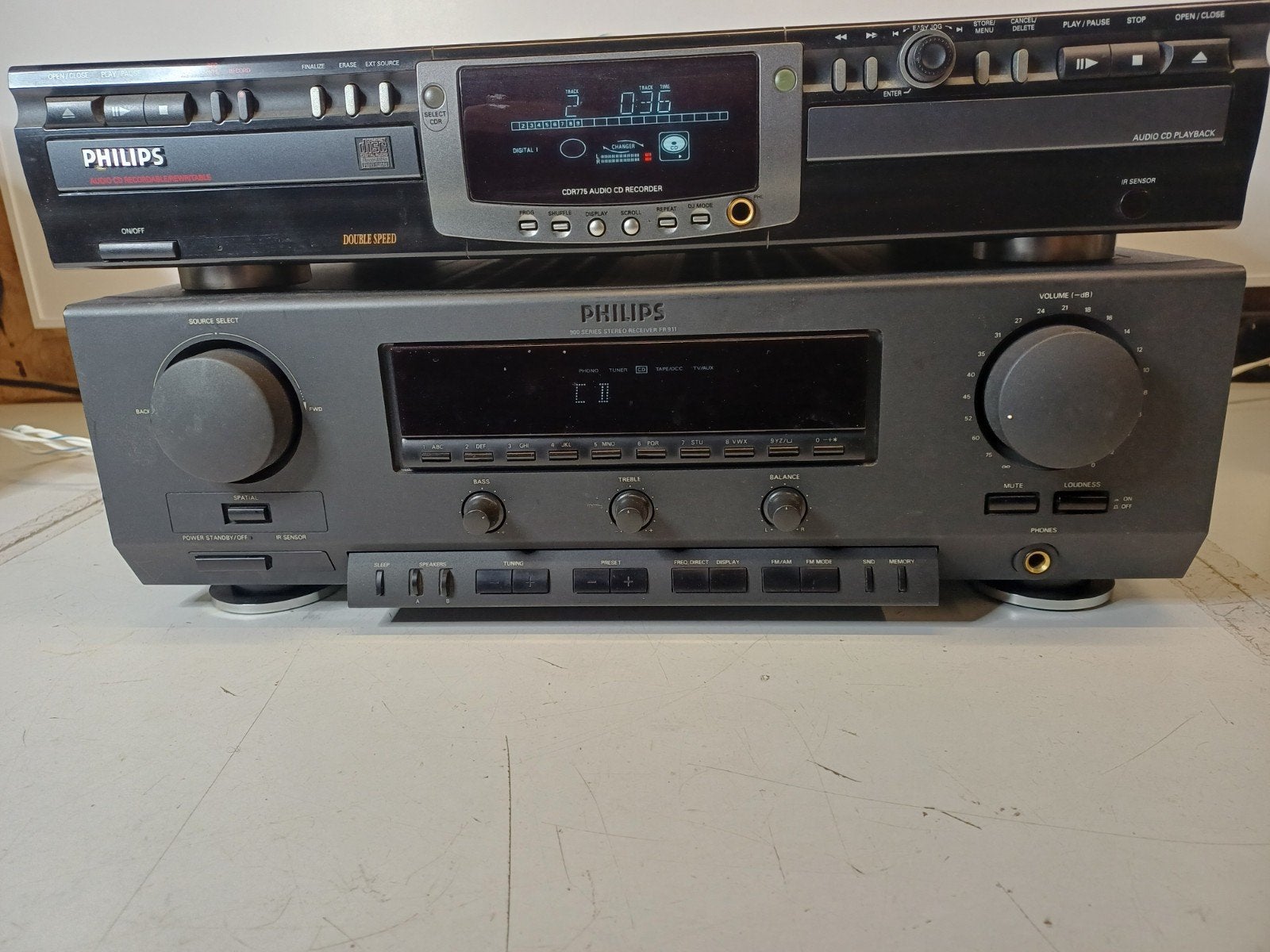 Philips FR-911 Stereo Receiver (900-serie) - Goede Staat, Philips, Gebruikt, Tuner of Radio, Losse componenten