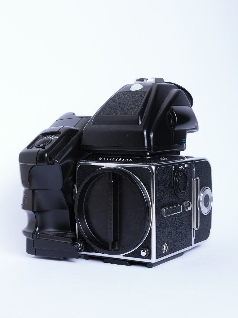Hasselblad 503CW Body + PME45 Prism Viewfinder & Autowinder, Audio, Tv en Foto, Fotocamera's Analoog, Zo goed als nieuw, Spiegelreflex
