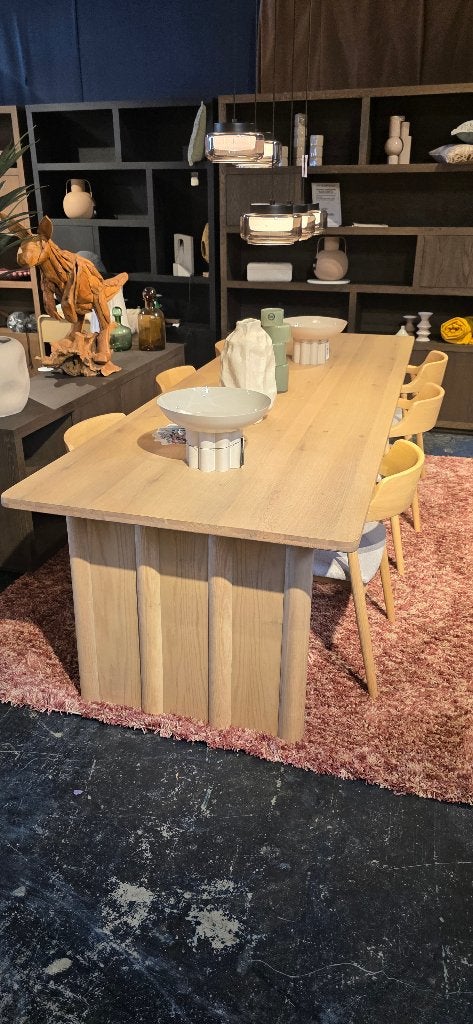 Eettafel Jack Eiken Naturel – 300 cm | SHOWMODEL KORTING, Bornsestraat, Eikenhout, 200 cm of meer, Zo goed als nieuw
