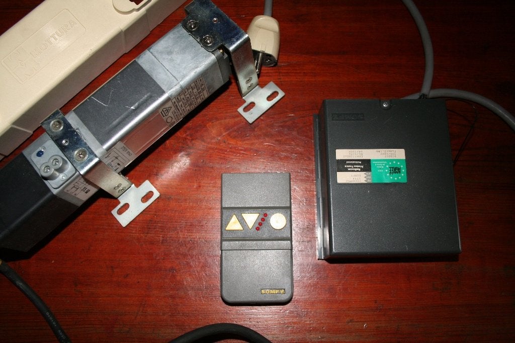 Mottmottura elektrische vouwgordijnen systeem  type d 304, Verzenden, Zo goed als nieuw, Overige typen, Overige materialen