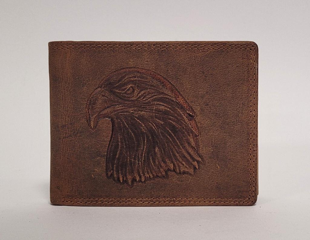 Havik vogel portemonnee van echt leer bruin portefeuille, Sieraden, Tassen en Uiterlijk, Portemonnees, Info@deconoord.nl, Bruin