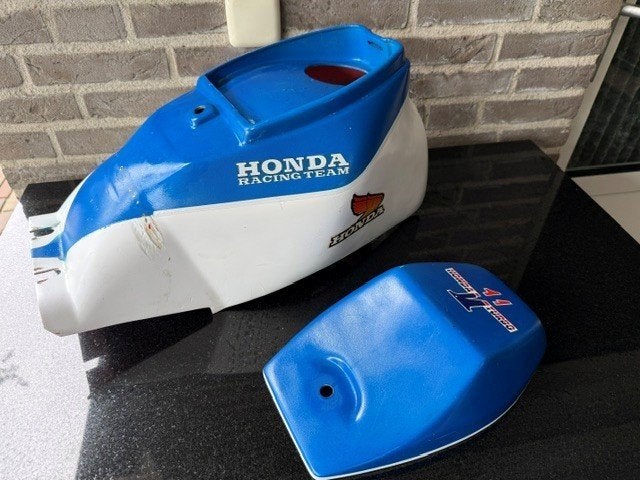Paris Dakar tankkap / tankcover voor een Honda MT5 / MT8., Ophalen of Verzenden, Gebruikt, Tank, Honda