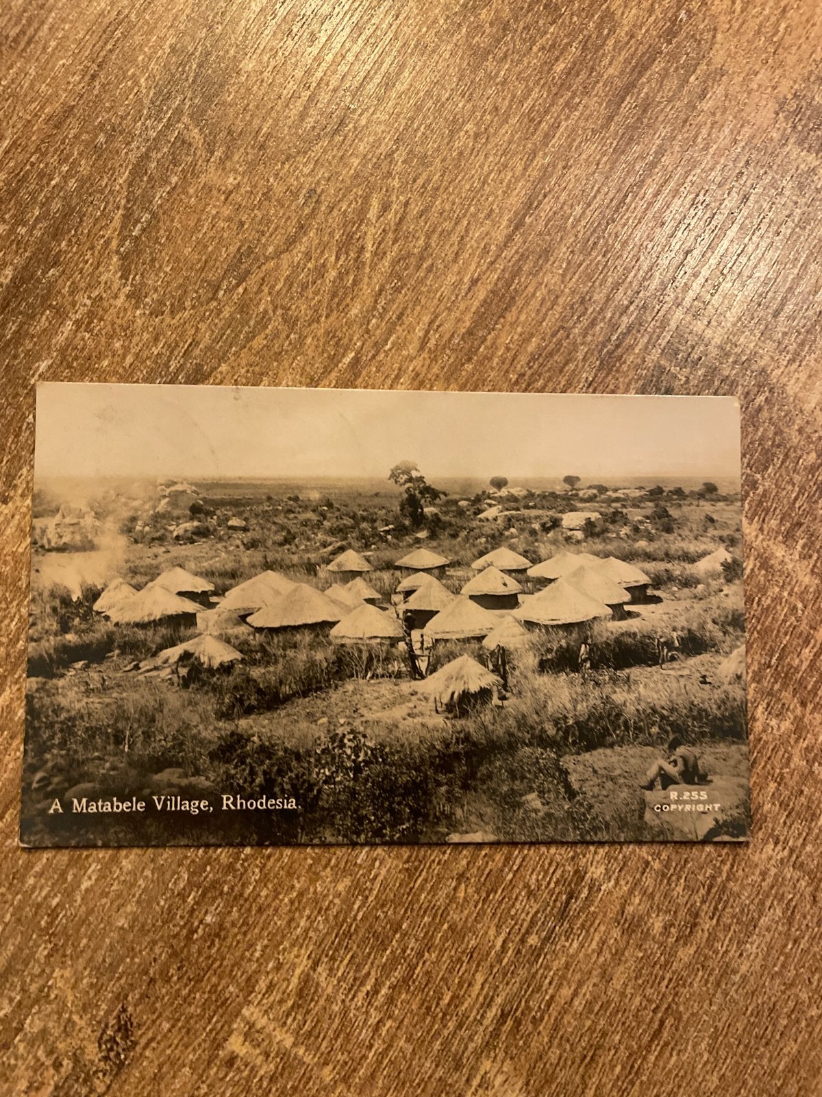 Oude ansichtkaart Matabele Village, Rhodesië, Ophalen of Verzenden, Voor 1920, Gelopen, Buiten Europa