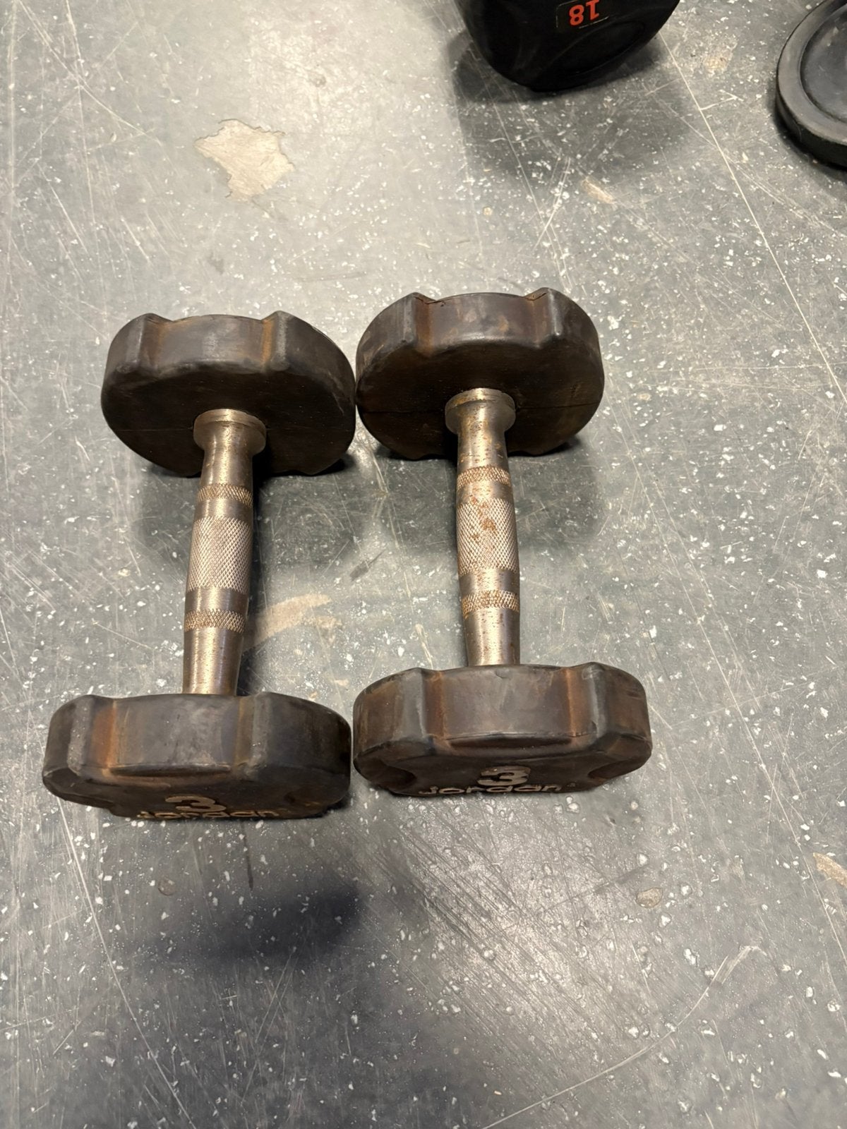 2 x 3 kg dumbbells dumbbell set gewichten, Dumbbell, Gebruikt, Dumbbells, Ophalen of Verzenden
