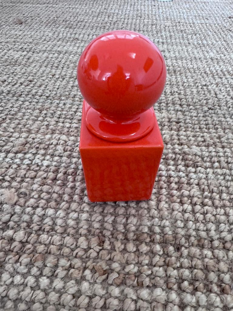 Oranje retro voorraadpot, Ophalen of Verzenden