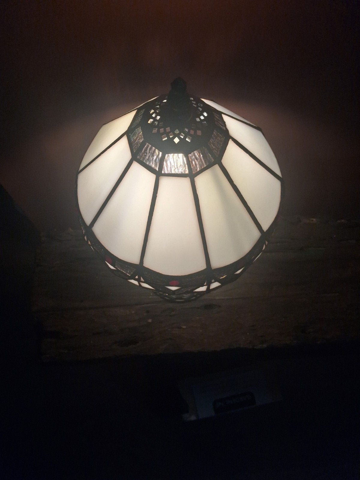 Foto 3 van prachtige lamp (tiffany style) 36cm hoog