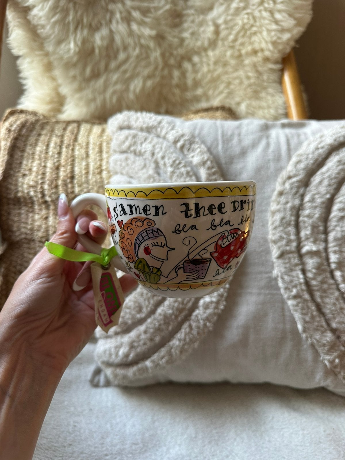 Mok / soepkom van blond amsterdam - blablabla collectie, Huis en Inrichting, Keuken | Servies, Ophalen of Verzenden, Nieuw