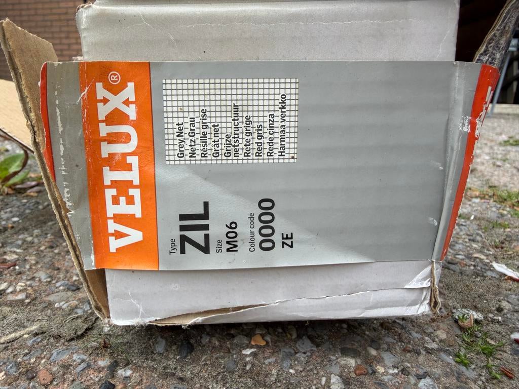 Velux ZIL M06 Dakraam insectengordijn - Grijs Net, Ophalen, Minder dan 80 cm, 80 tot 120 cm, Nieuw
