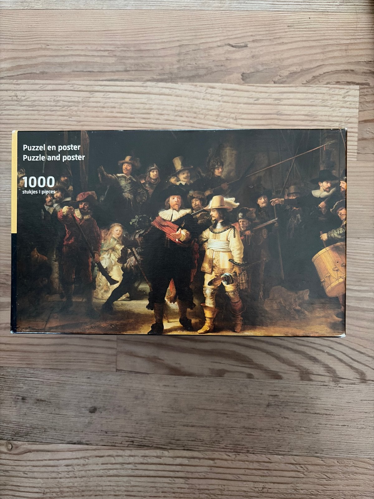 De Nachtwacht Puzzel en Poster - 1000 stukjes, Ophalen, Gebruikt