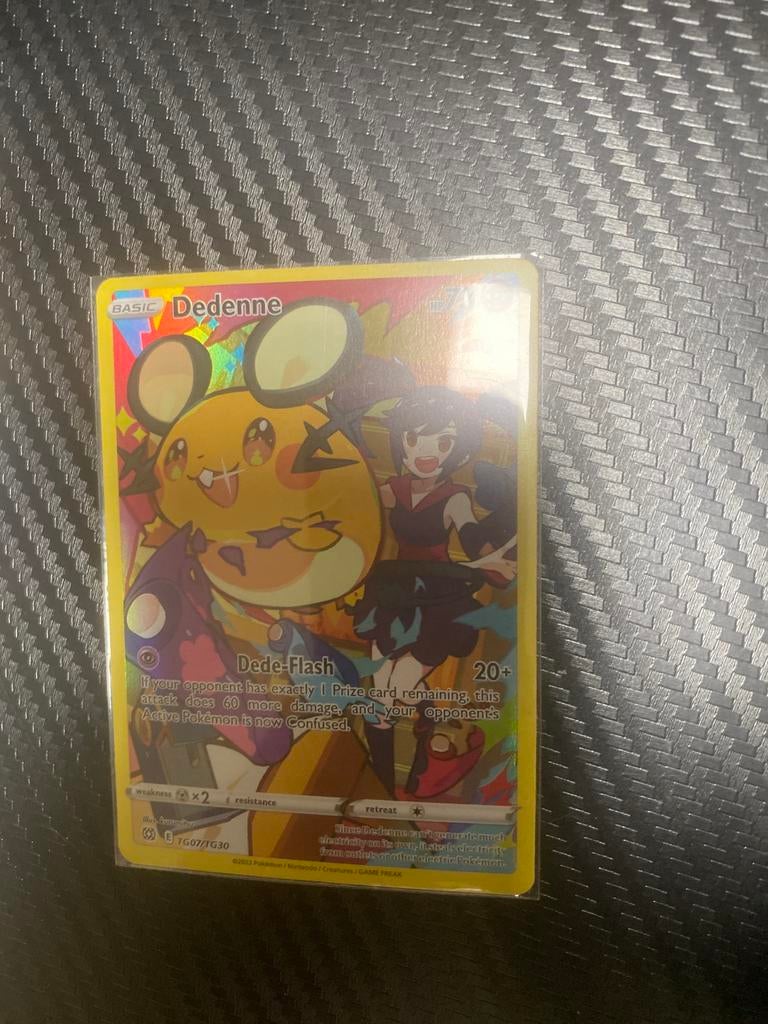 Pokémon Kaart Dedenne TG07/TG30 - Zo goed als nieuw, Ophalen of Verzenden, Zo goed als nieuw, Losse kaart, Foil