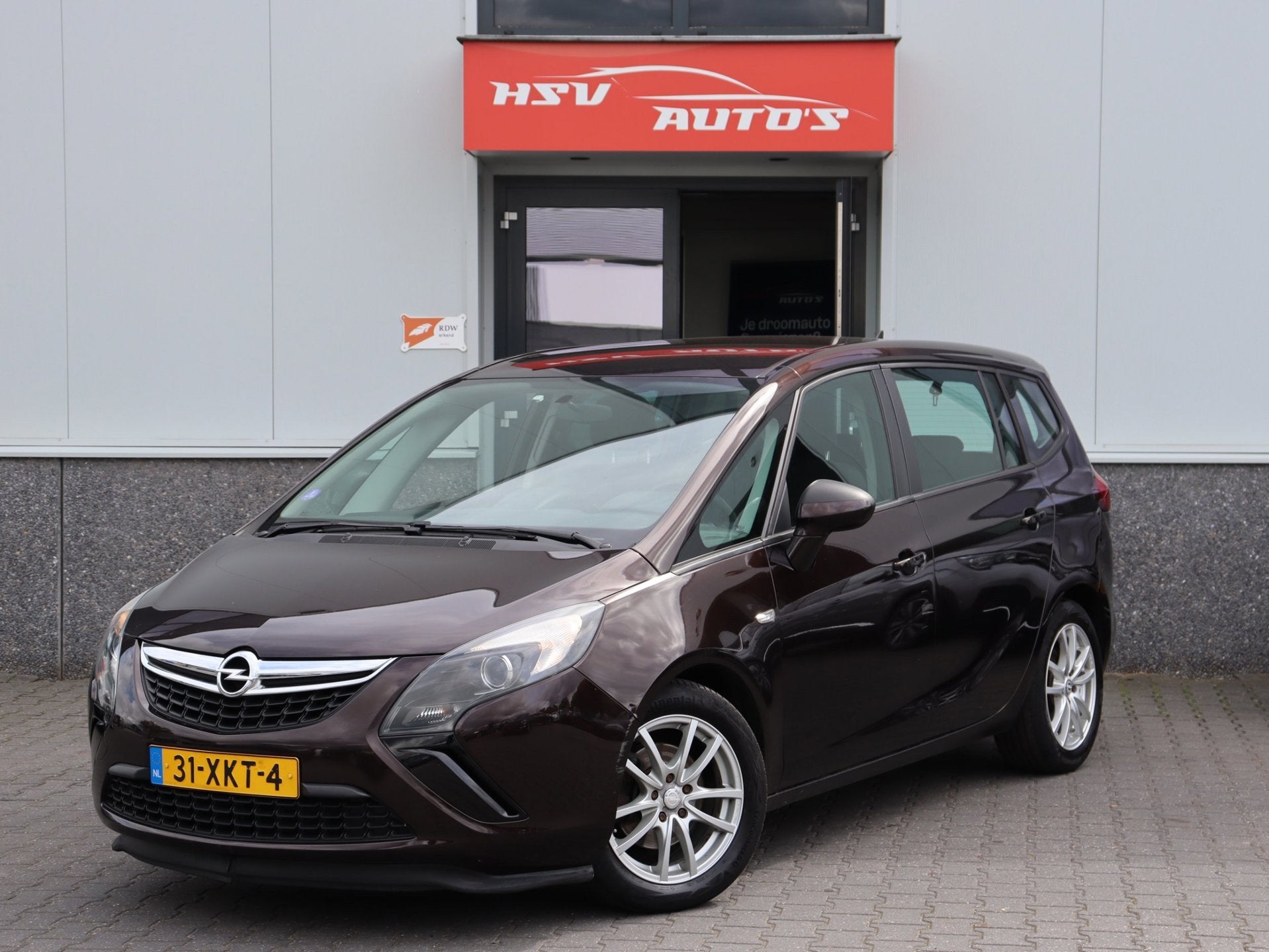 Opel Zafira Tourer 1.4 Edition navi airco LM org NL, Auto's, Opel, Euro 5, 4 cilinders, Bruin, Origineel Nederlands