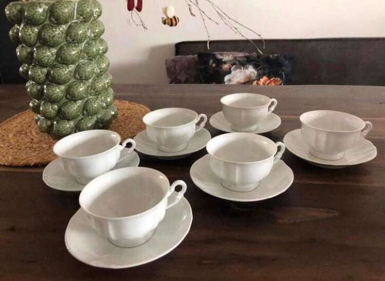💝 6x FÜRSTENBERG ANNA CARINA kop schotel - €14,50 p.st, Ophalen of Verzenden, Zo goed als nieuw, Porselein, Kop(pen) en/of Schotel(s)