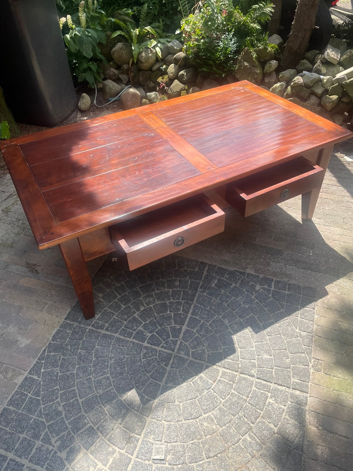 Aangeboden salon tafel, Ophalen, 100 tot 150 cm, 50 tot 100 cm, Zo goed als nieuw