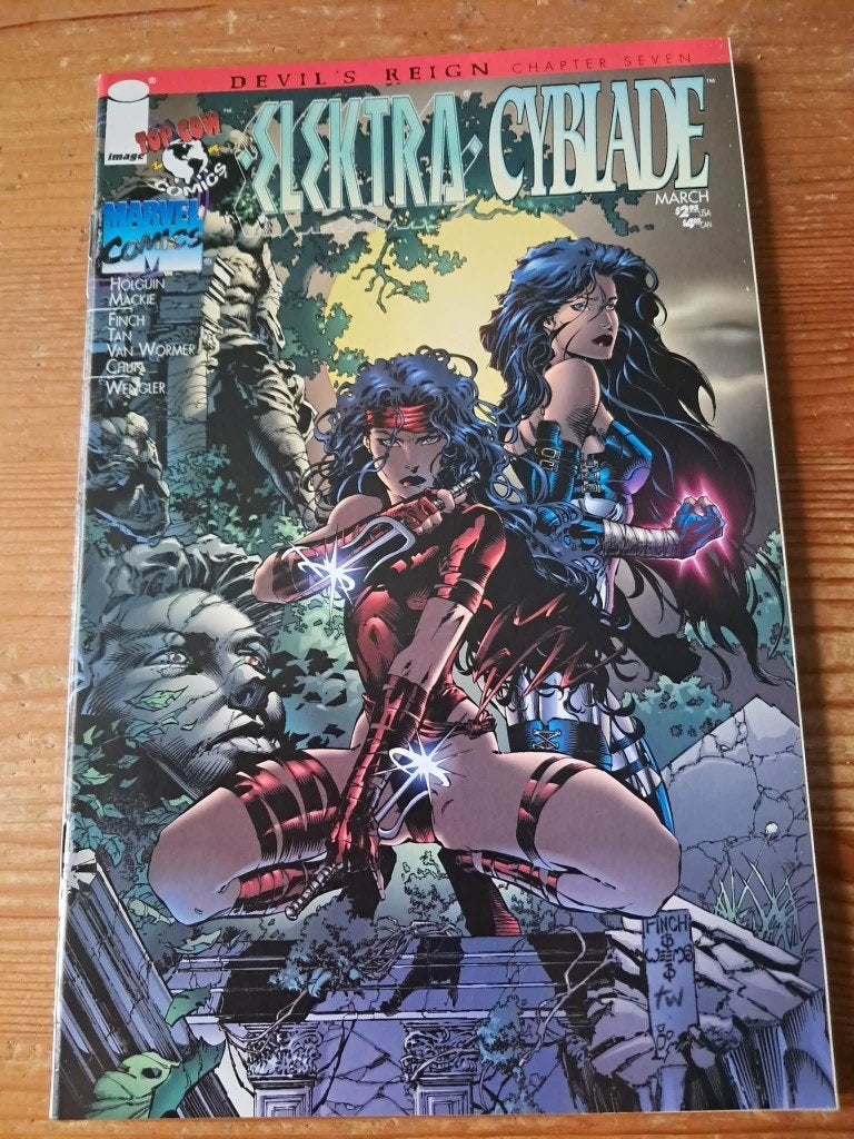 Elektra/Cyblade 1 (devils reign 7), Amerika, Nieuw, Howard Mackie, Ophalen