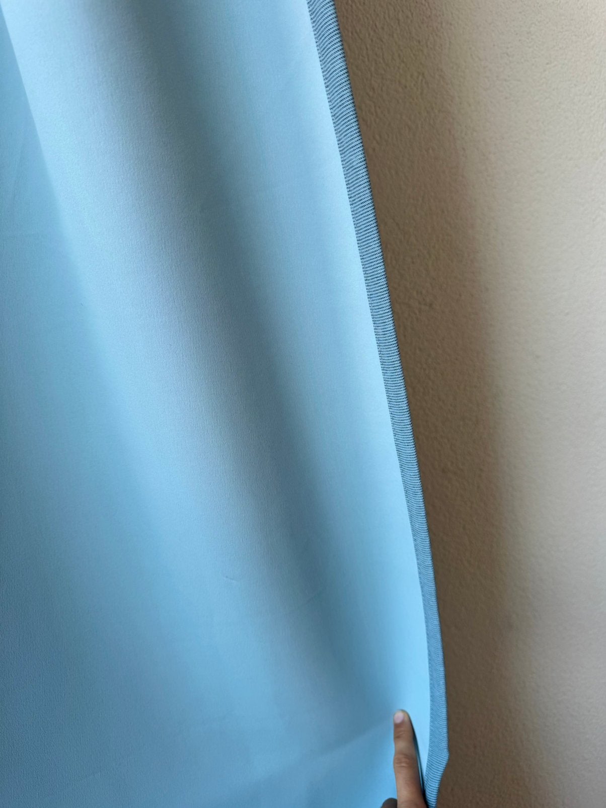 2 Mooie lichtdichte gordijnen turqoise blauw, Ophalen of Verzenden, Zo goed als nieuw