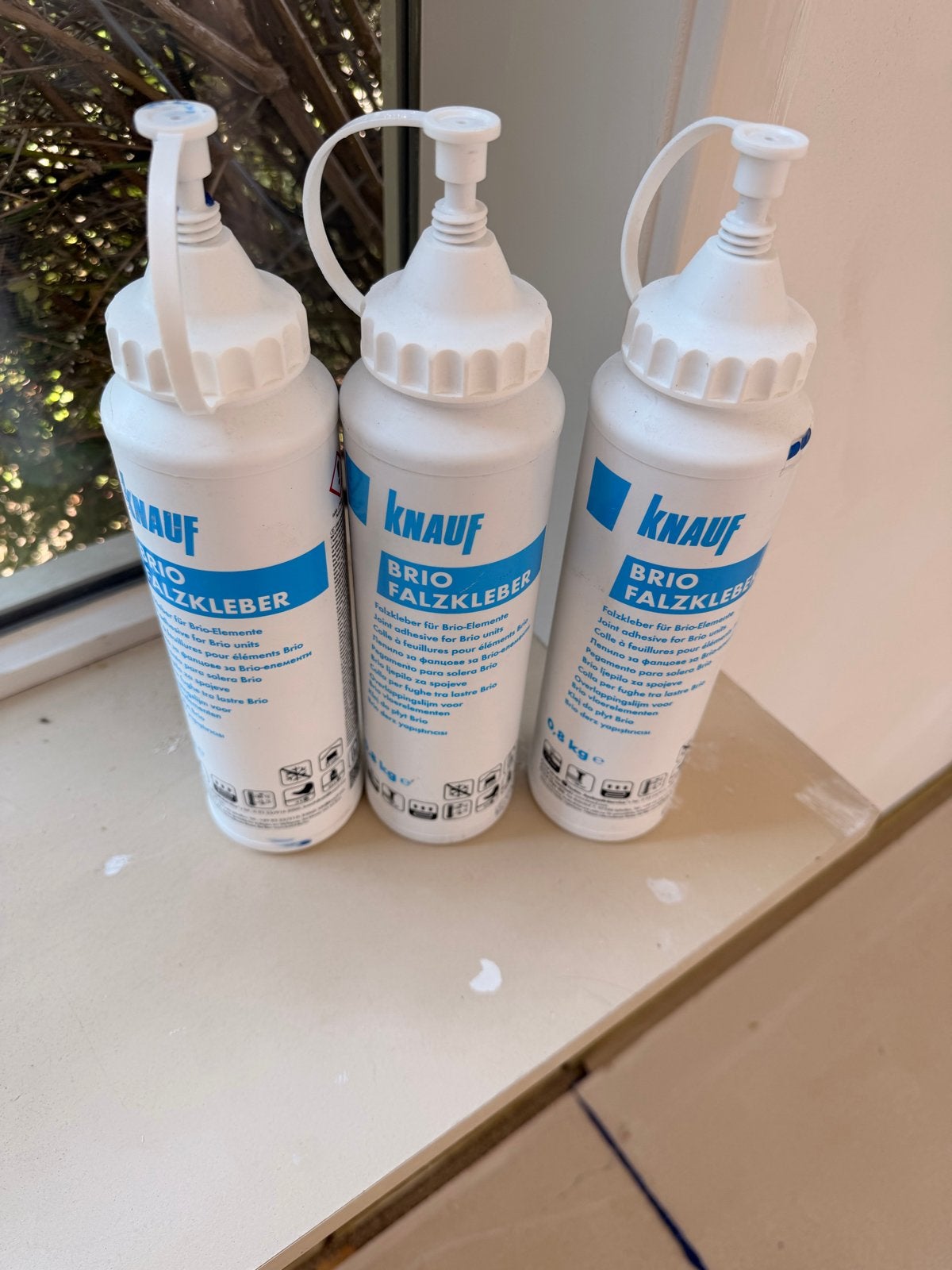 3 Knauf Brio Falzkleber lijm voor vloerplaten., Minder dan 4 cm, Overige materialen, Ophalen of Verzenden, Vloerisolatie