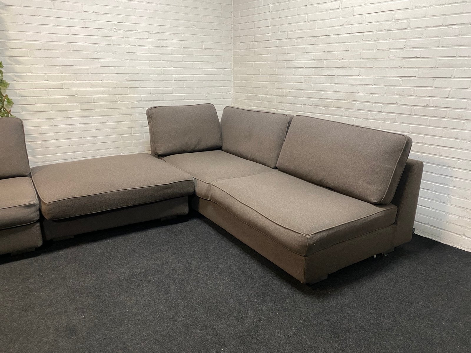 MINOTTI HILTON  hoekbank - Gratis Levering, Ophalen of Verzenden, Gebruikt, Vierpersoons of meer