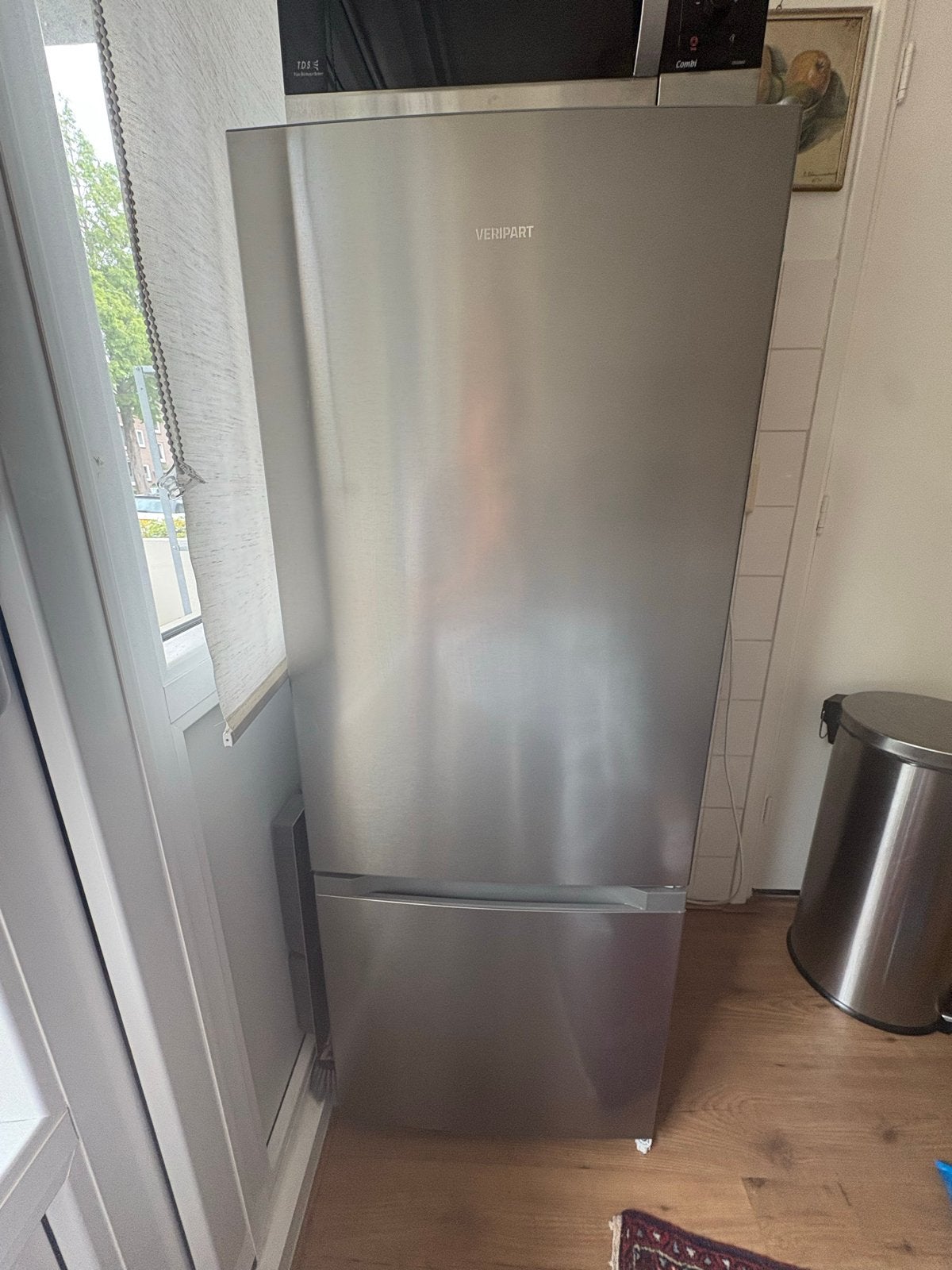 Goed werkende koelkast met vriezer onder - Veripart, Ophalen, Gebruikt, 200 liter of meer, Met aparte vriezer